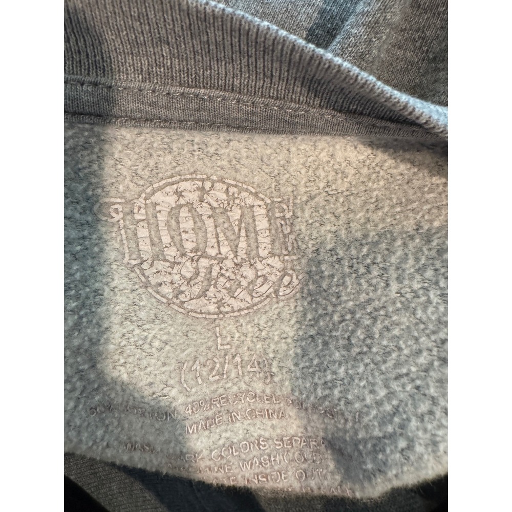 Home Free Wisconsin Heart Graphic Sweatshirt Pullover Gray Size L 12 14 - Picture 6 of 7
